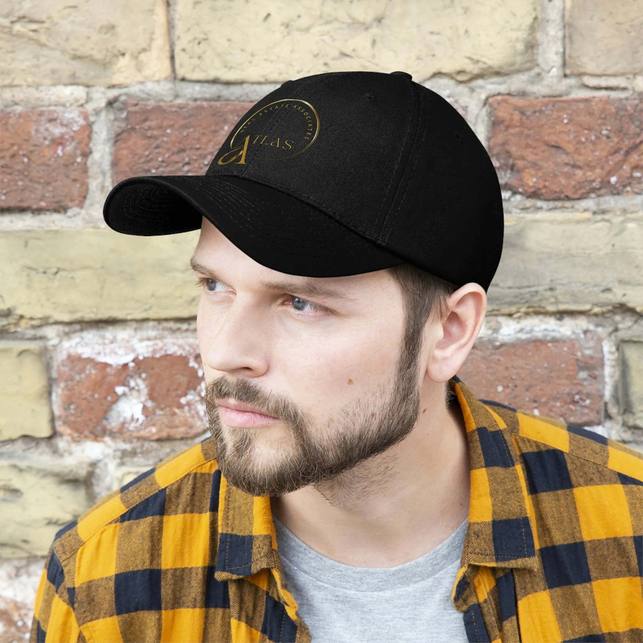 Atlas Gold Logo Baseball Hat