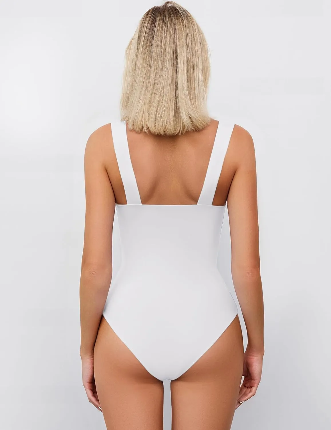 Avidlove Bodysuits for Women Sweetheart Neck Ruched Body Suit Seamless Double Lined Tank Top Slimming