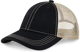 CHOK.LIDS Everyday Premium Washed Trucker Hat Unstructured Distressed Pigment Dyed Cap Adjustable Outdoor Headwear
