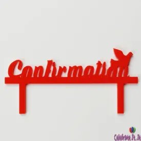 Confirmation/Cristening day - Cake Topper (choice of colours)