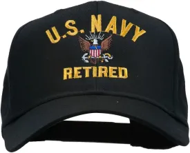e4Hats.com US Navy Retired Military Embroidered Cap