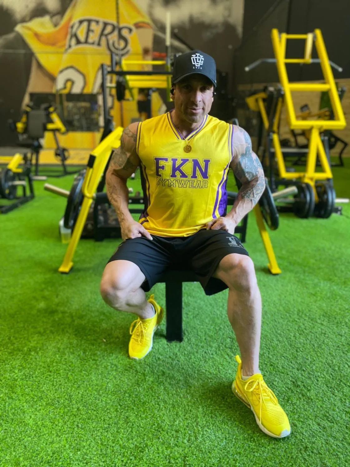 Elevate | Men's Gym Training Basketball Jersey Singlet | Yellow