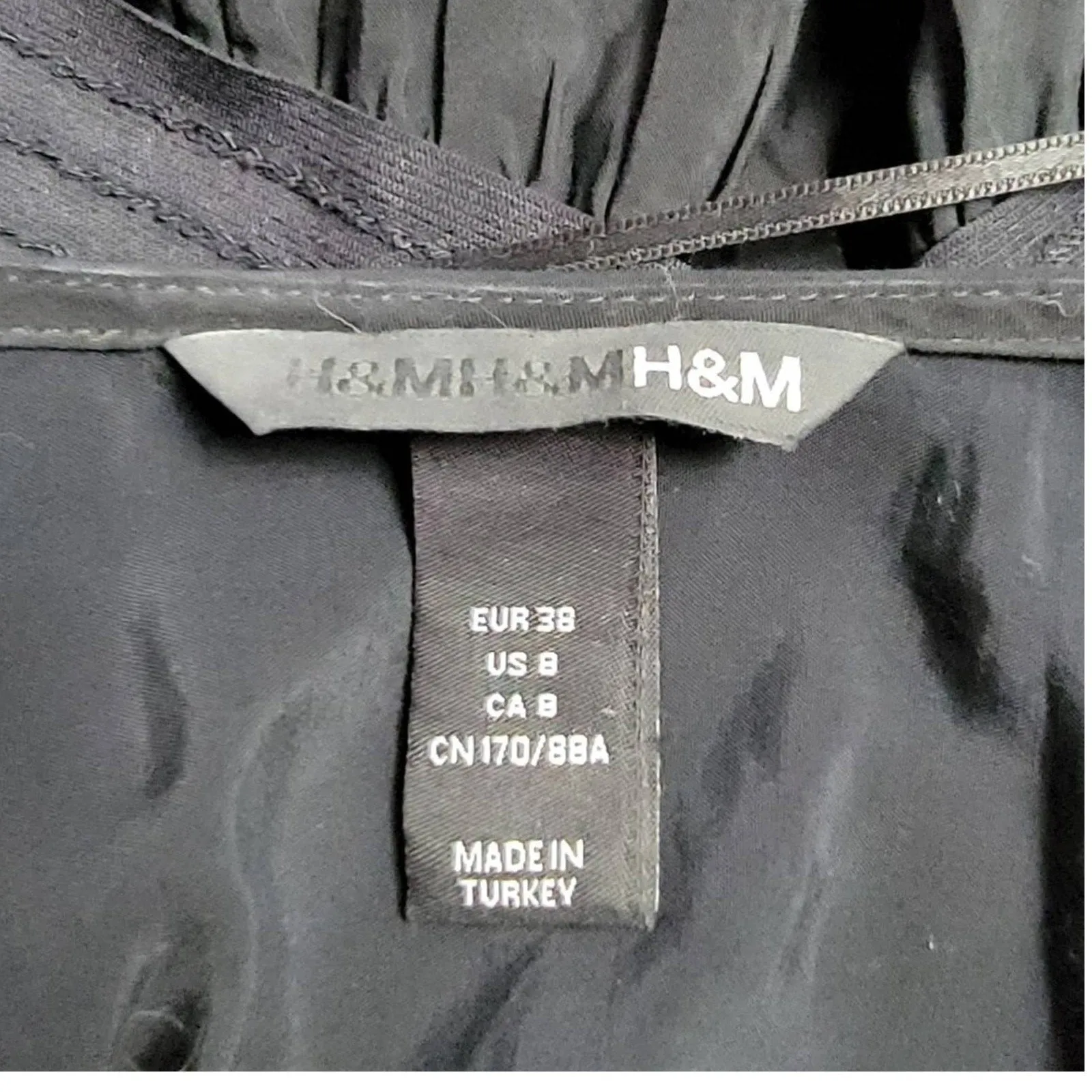H&M oversized tunic black top