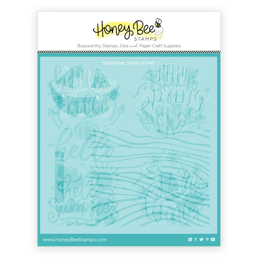 Honey Bee Stamps - Stencils - Seasonal Signs