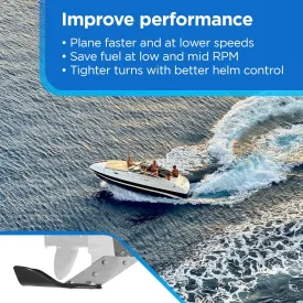 Hydrofoil Boat Stabilizer - Skeg-Mounted Shield for Motors with Marine Grade Mounting Bracket - Available in 4 Options - Improve Performance, Shield Your Propeller, Protect Marine Life