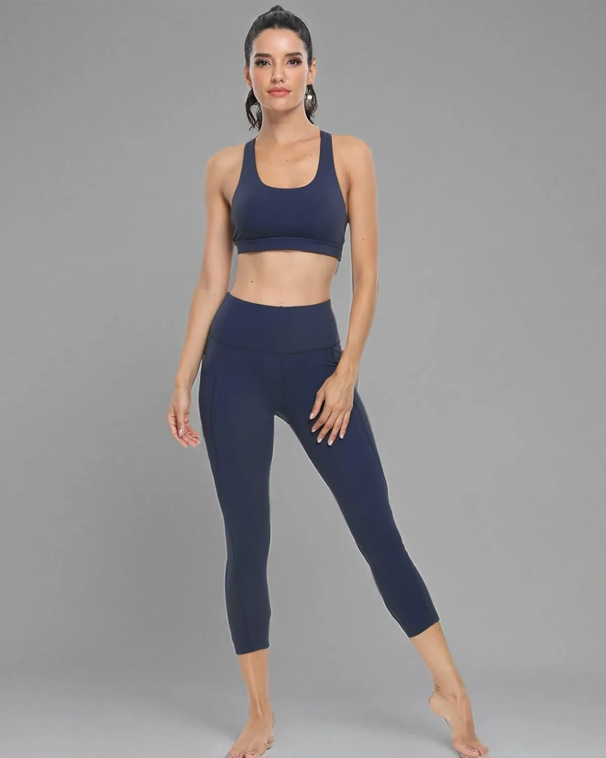 Kcutteyg Yoga Pants for Women with Pockets High Waisted Leggings Workout Sports Running Athletic Pants