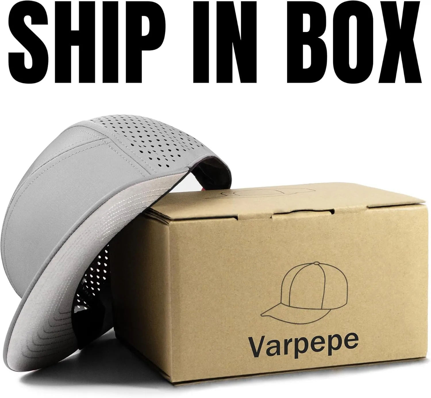 Performance Snapback Hats for Men Women,Flat Bill Cap,Golf,Running,Workout