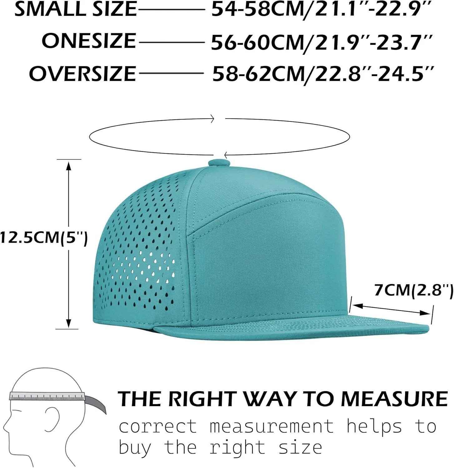 Performance Snapback Hats for Men Women,Flat Bill Cap,Golf,Running,Workout