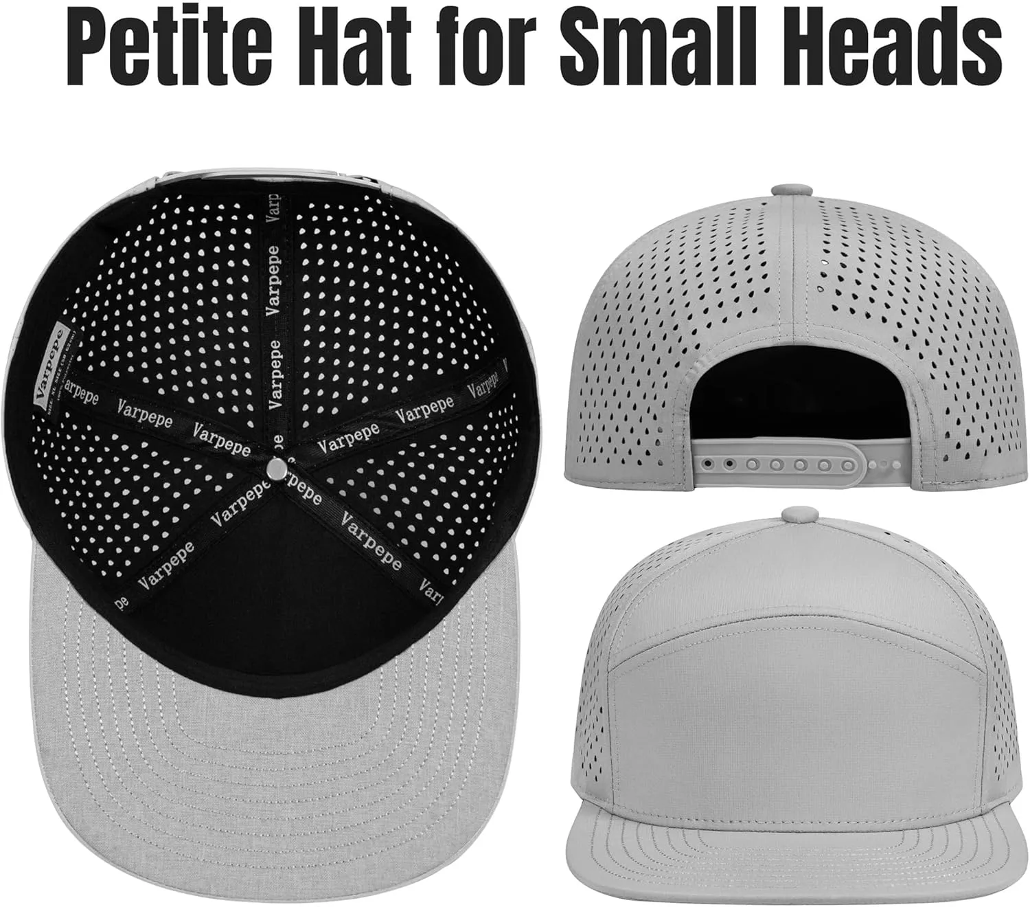 Performance Snapback Hats for Men Women,Flat Bill Cap,Golf,Running,Workout