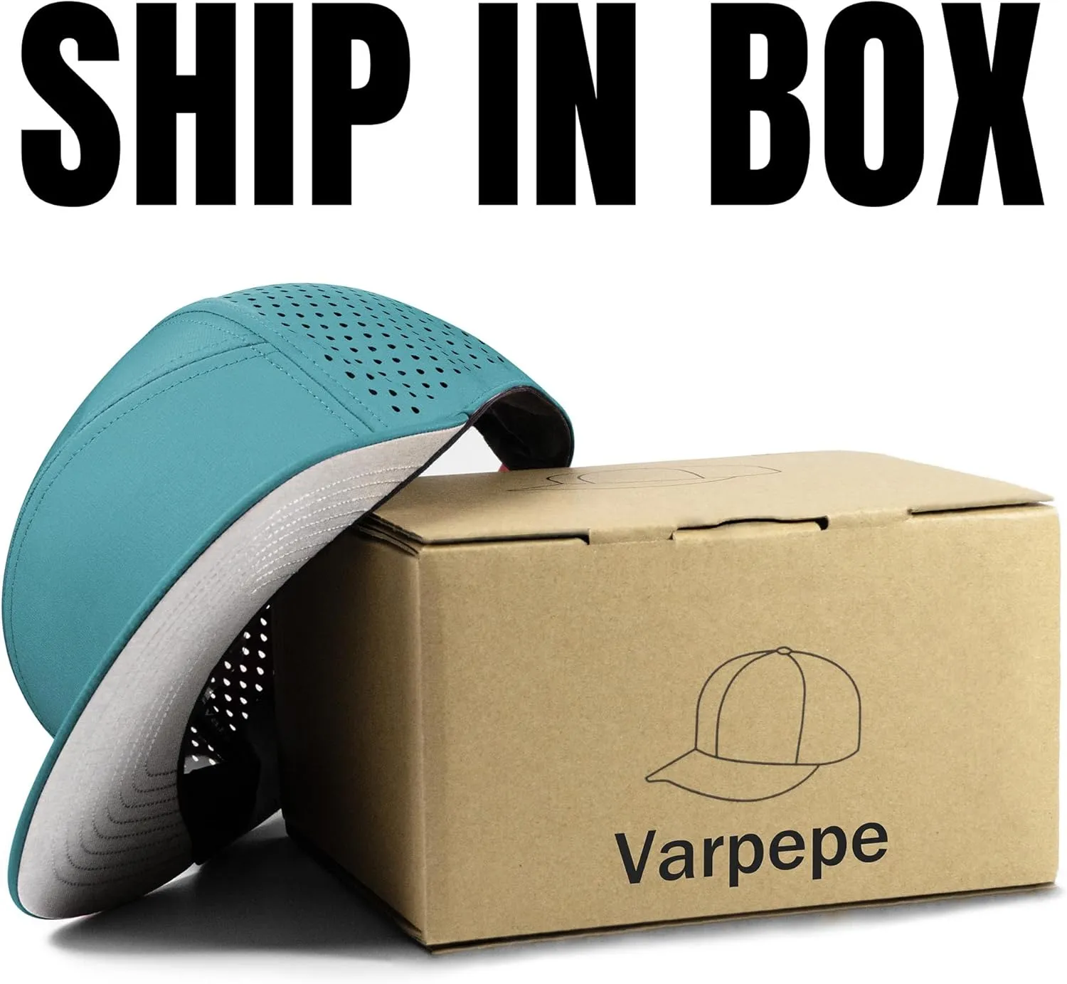 Performance Snapback Hats for Men Women,Flat Bill Cap,Golf,Running,Workout