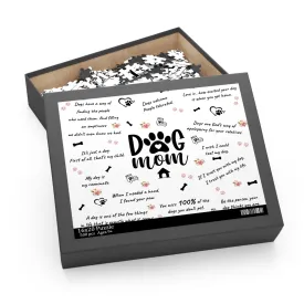 Personalised/Non-Personalised Puzzle, Dog Mom (120, 252, 500-Piece)