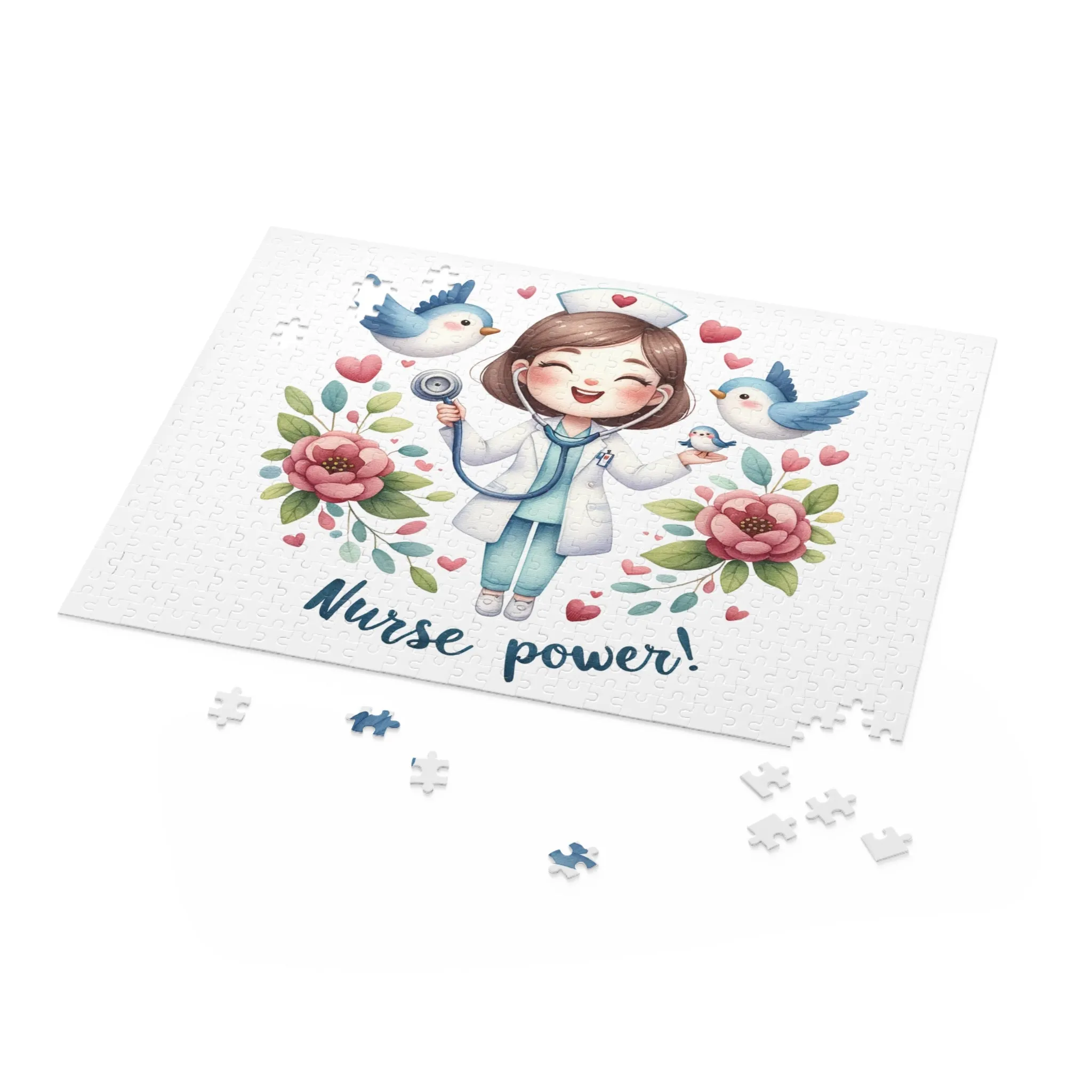 Personalised/Non-Personalised Puzzle, Nurse (120, 252, 500-Piece)