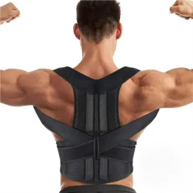 Plus Size Adjustable Scoliosis Corrector Women Men Full Back Brace Shoulder Neck Clavicle Spine Support Waist Orthopedic Corset Hunchback Corrector XS-5XL(3XL) (Black S)