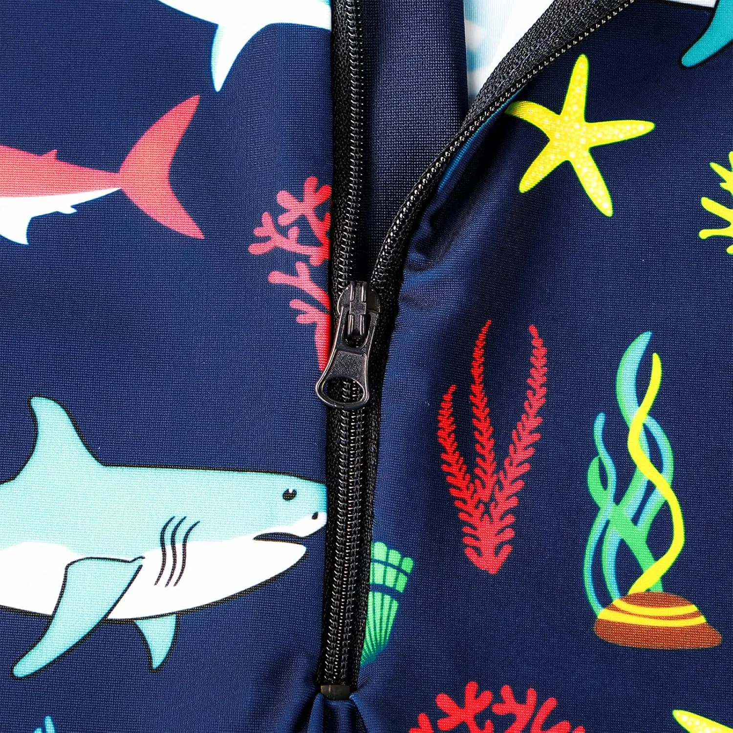 TFJH E One-Piece Boys Short Sleeve Swimsuits Rash Guard Suits Swimwear 50  UV Sun Protective Zip