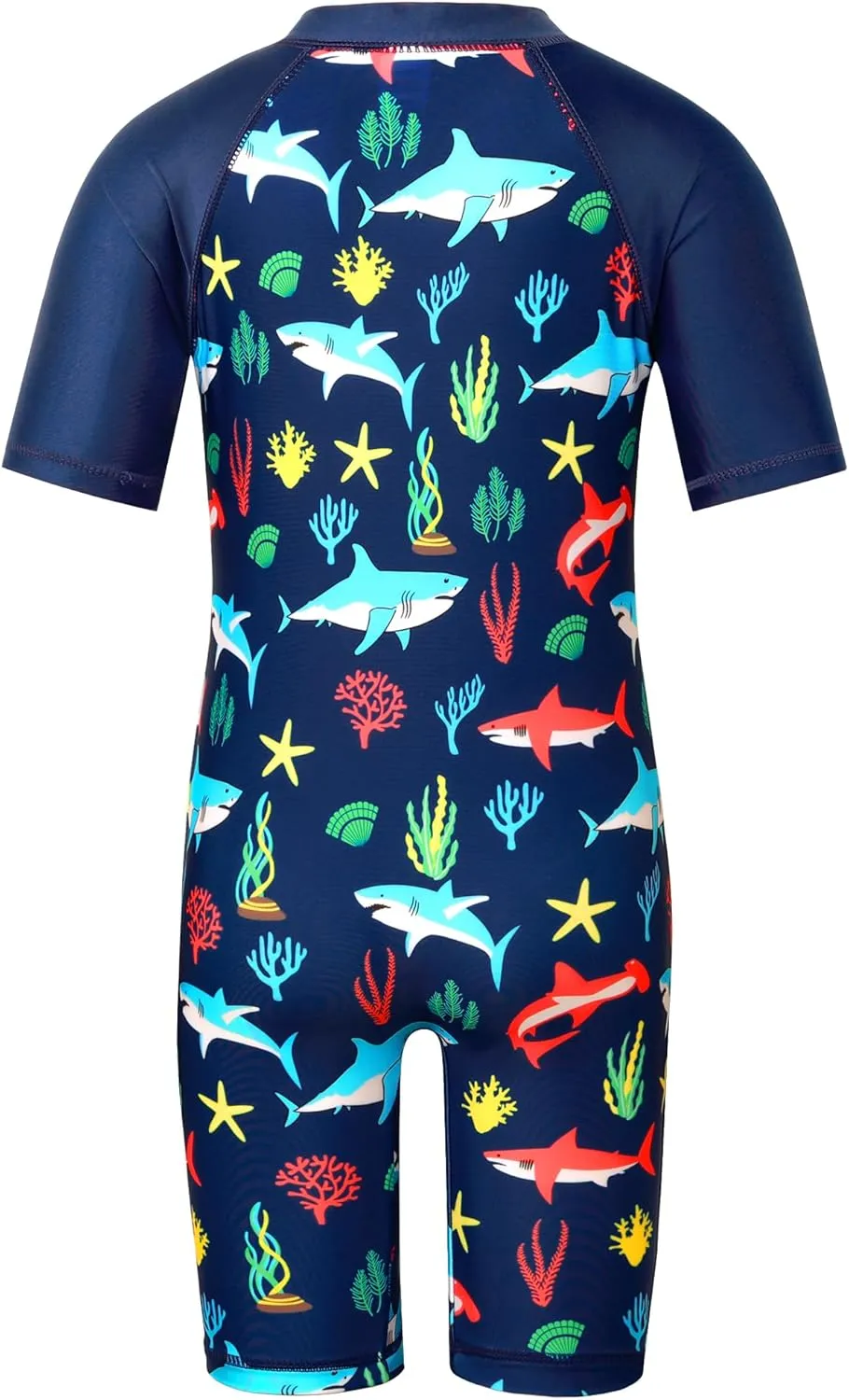 TFJH E One-Piece Boys Short Sleeve Swimsuits Rash Guard Suits Swimwear 50  UV Sun Protective Zip