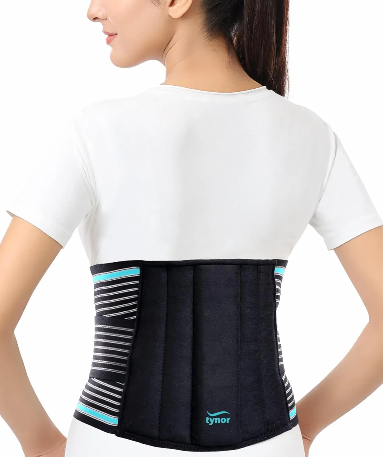 TYNOR Back Support Belt Adjustable Back Brace for Lower Back Pain,Breathable Lumbar Support Belt for Men & Women, Lower Back Brace for Herniated Disc, Sciatica & Heavy Lifting (XXL, Classic Black)