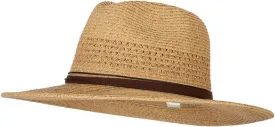 UPF 50  Women's Paper Braid Brim Fedora Hat