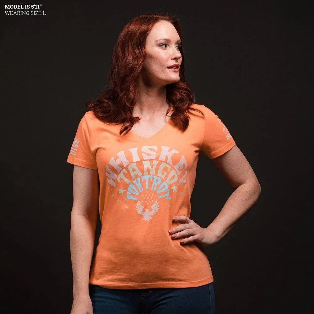 Women's What The F*ck V-Neck - Apricot Crush